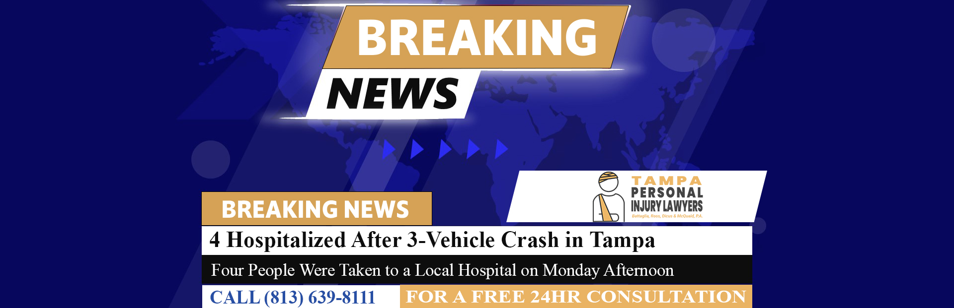 [05-21-24] 4 Hospitalized After 3-Vehicle Crash on Courtney Campbell Causeway